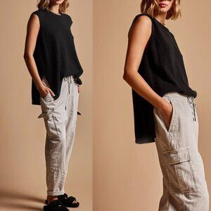 James Perse Organic Cotton Zuma Cargo Pants Size 3 - 41207